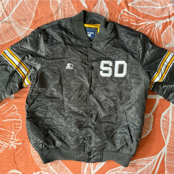 STARTER San Diego Fleet Varsity Bomber Jacket - Picture 2 of 13